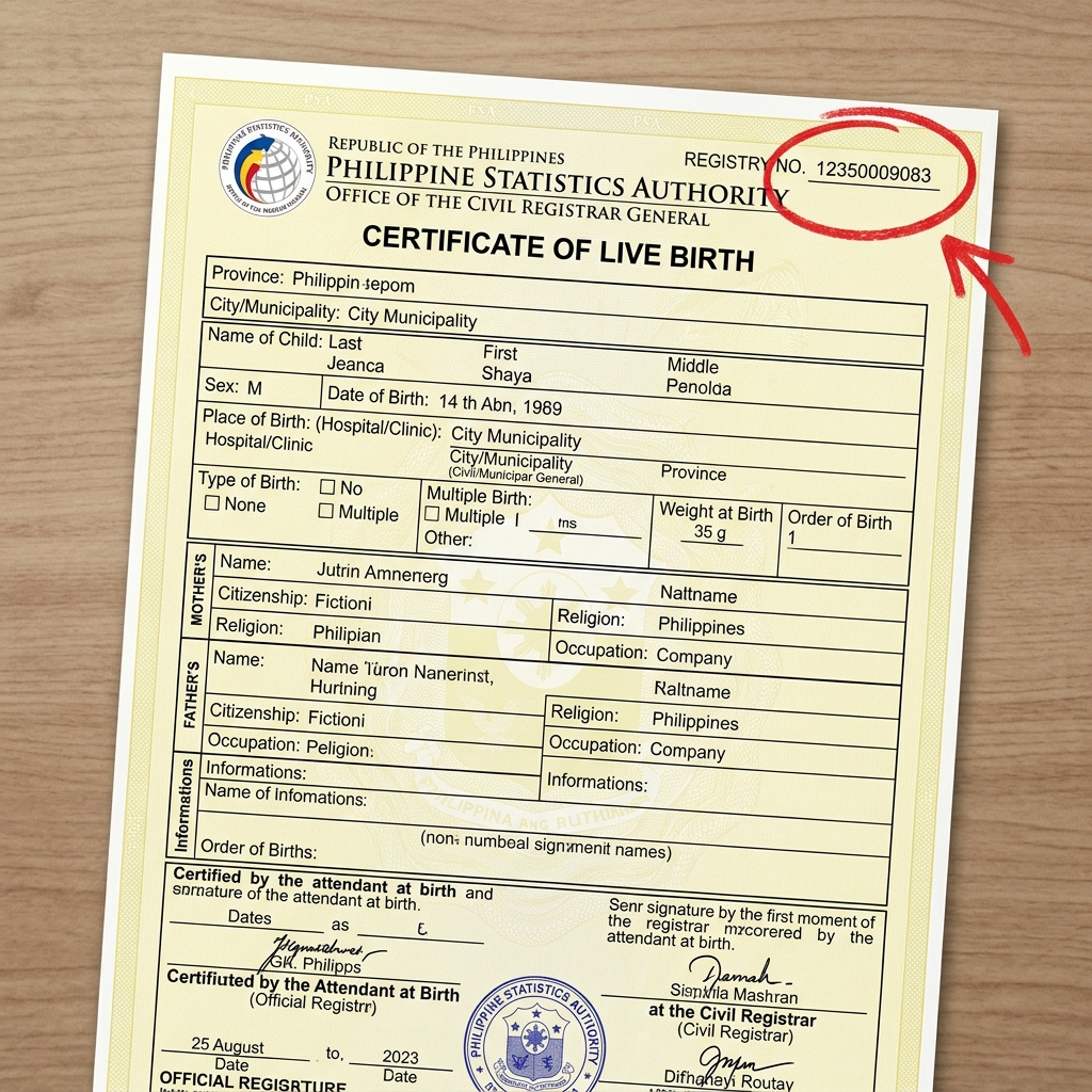 PSA Certificate Sample